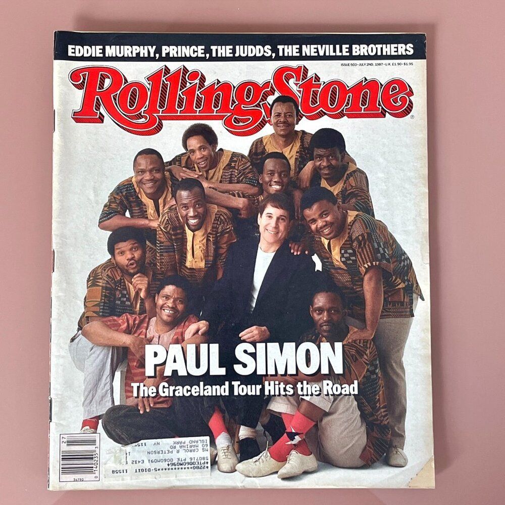 Paul Simon - Vintage 80's Rolling Stone Magazine 1987- Issue #503